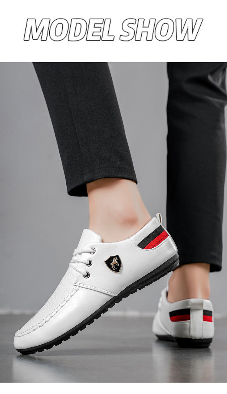 A Pair of Men's Fashion Casual Shoes, Trendy Versatile Sports Casual Men's Shoes, Comfortable Breathable Driving Shoes