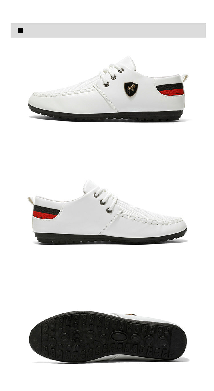 A Pair of Men's Fashion Casual Shoes, Trendy Versatile Sports Casual Men's Shoes, Comfortable Breathable Driving Shoes