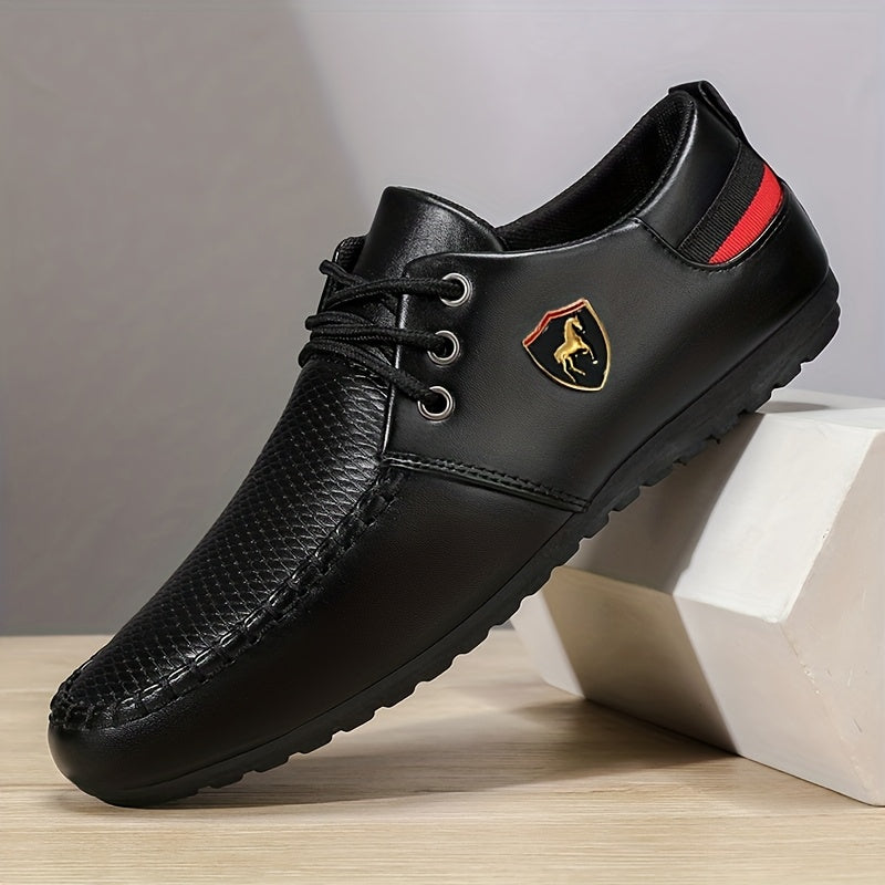 A Pair of Men's Fashion Casual Shoes, Trendy Versatile Sports Casual Men's Shoes, Comfortable Breathable Driving Shoes