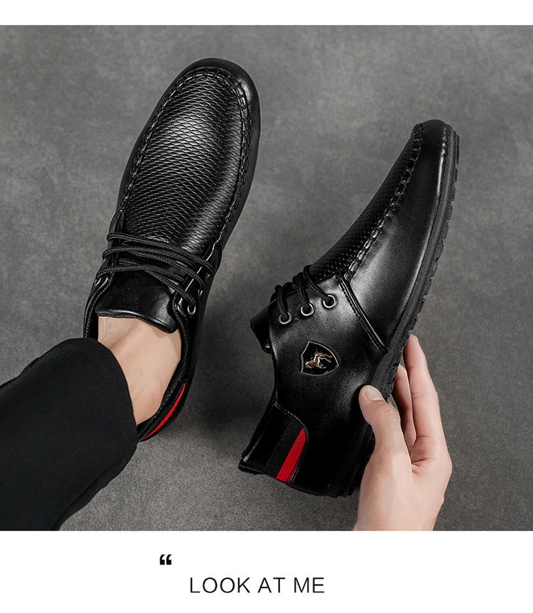 A Pair of Men's Fashion Casual Shoes, Trendy Versatile Sports Casual Men's Shoes, Comfortable Breathable Driving Shoes