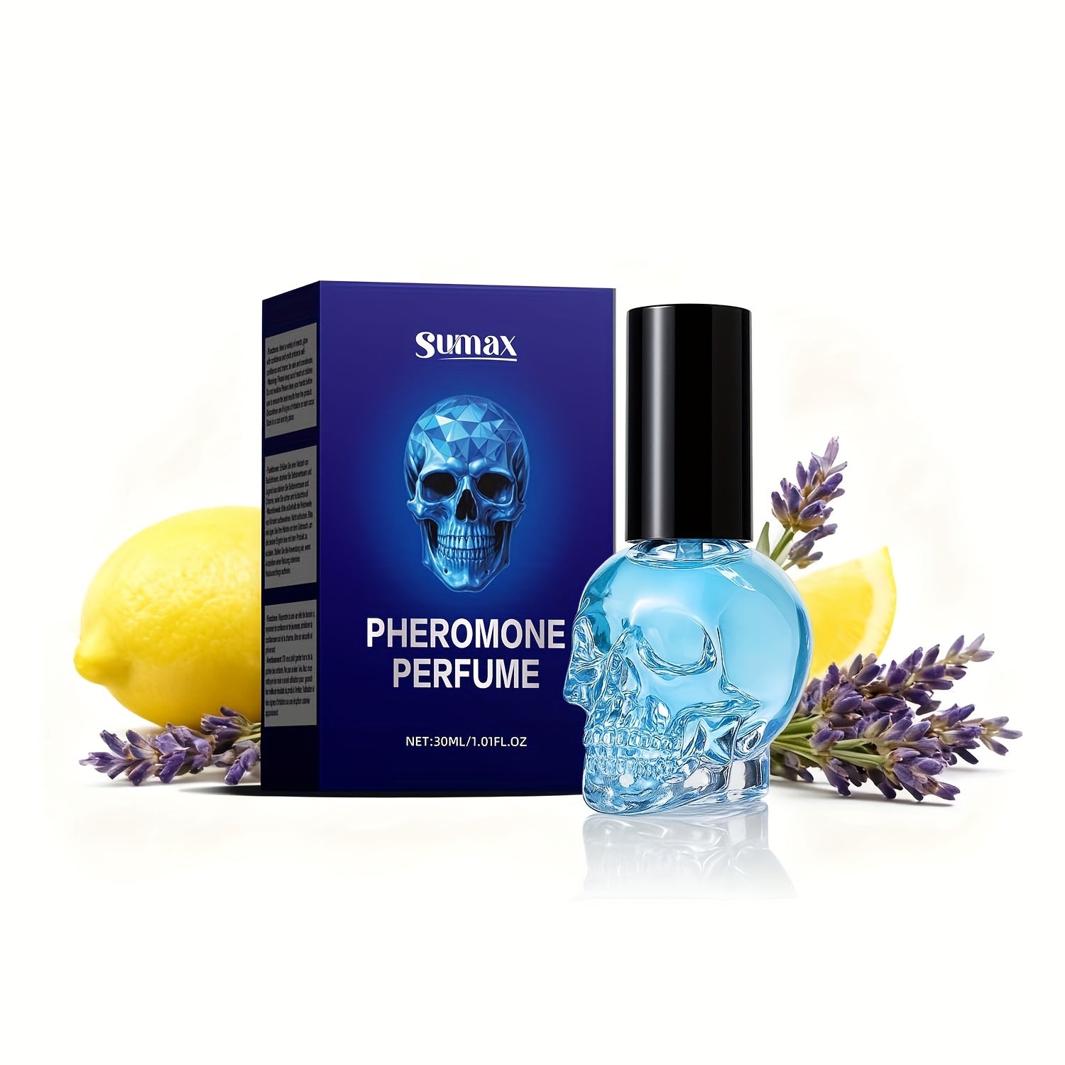 Pheromone Perfume, Long-Lasting Fragrance, Scented, Skull Bottle Design, Sophisticated Minimalism, A Perfume Designed Exclusively for Men, Father's Day or Boyfriend's Gift, Holiday Gift