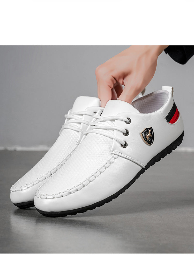 A Pair of Men's Fashion Casual Shoes, Trendy Versatile Sports Casual Men's Shoes, Comfortable Breathable Driving Shoes