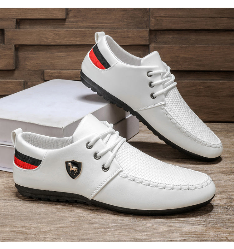 A Pair of Men's Fashion Casual Shoes, Trendy Versatile Sports Casual Men's Shoes, Comfortable Breathable Driving Shoes