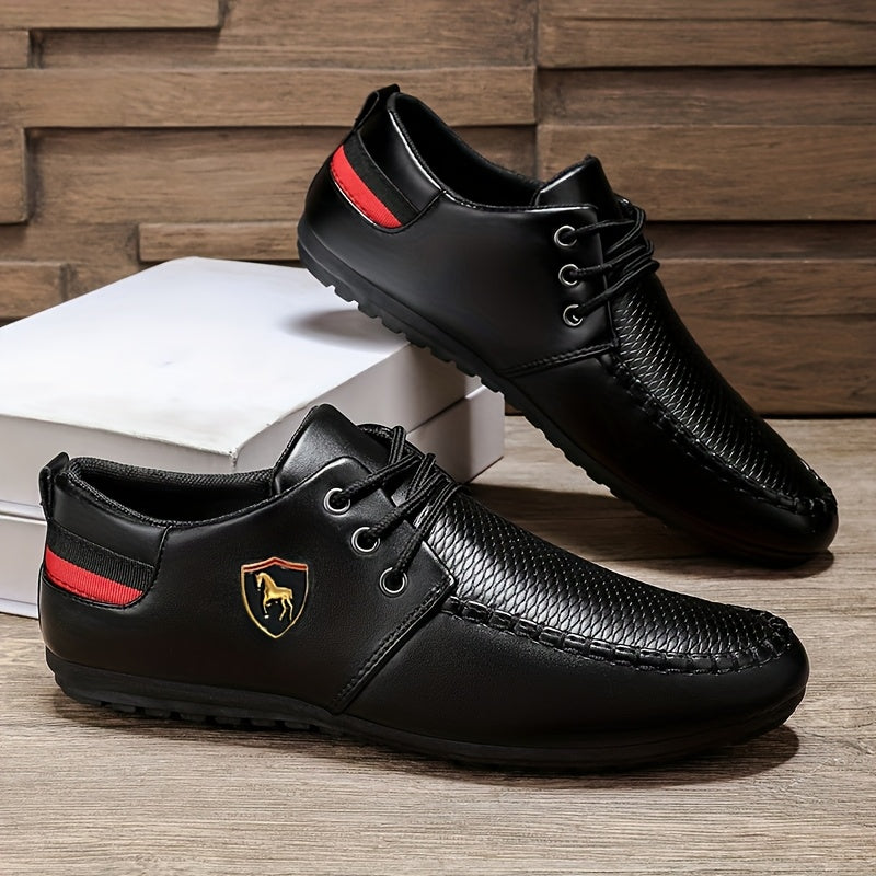 A Pair of Men's Fashion Casual Shoes, Trendy Versatile Sports Casual Men's Shoes, Comfortable Breathable Driving Shoes