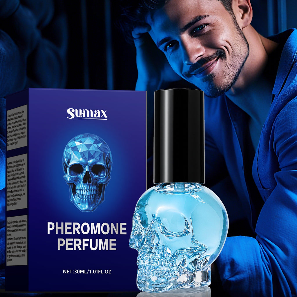 Pheromone Perfume, Long-Lasting Fragrance, Scented, Skull Bottle Design, Sophisticated Minimalism, A Perfume Designed Exclusively for Men, Father's Day or Boyfriend's Gift, Holiday Gift