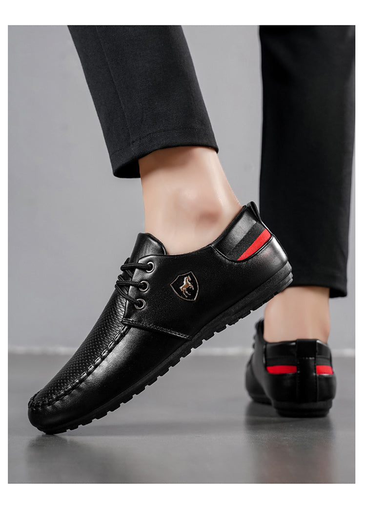 A Pair of Men's Fashion Casual Shoes, Trendy Versatile Sports Casual Men's Shoes, Comfortable Breathable Driving Shoes