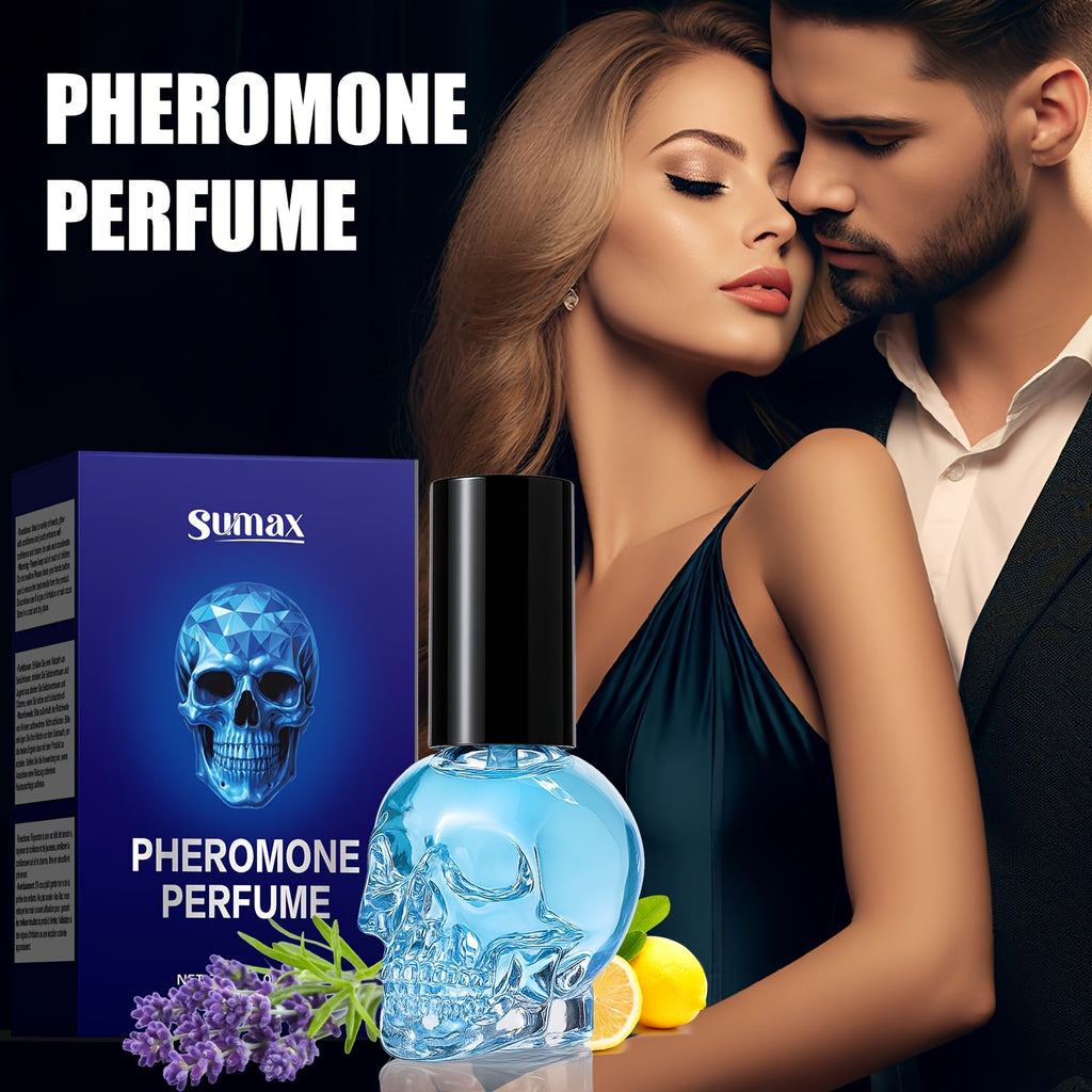 Pheromone Perfume, Long-Lasting Fragrance, Scented, Skull Bottle Design, Sophisticated Minimalism, A Perfume Designed Exclusively for Men, Father's Day or Boyfriend's Gift, Holiday Gift