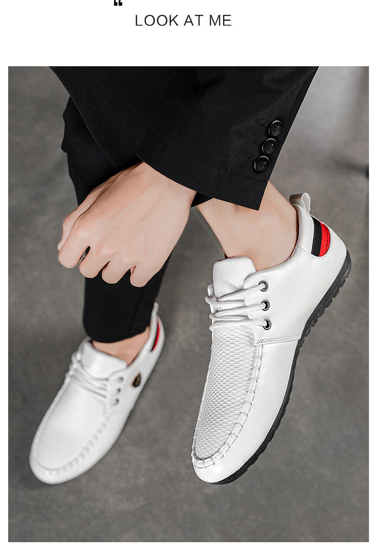 A Pair of Men's Fashion Casual Shoes, Trendy Versatile Sports Casual Men's Shoes, Comfortable Breathable Driving Shoes