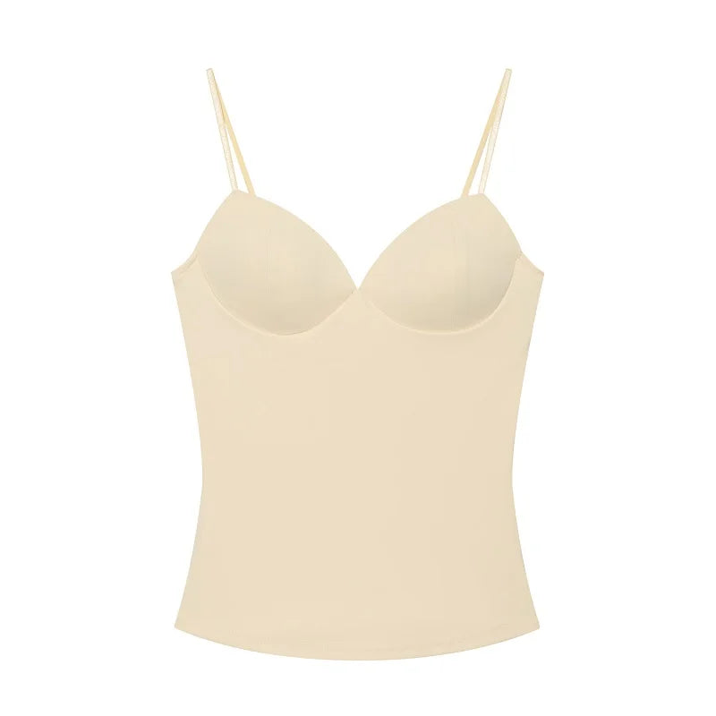 MUJER Sexy Corset Crop Top Woman Camisole Backless Short Tops for Women Sleeveless Bustier Tops Women Straps Tube Top Female