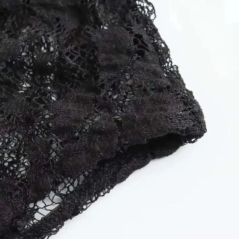 Lace Bodysuit Women's Bodysuit Auutmn Black Cutwork O-Neck Long Sleeves High Spandex Bodysuits Sexy Lingerie For Fine Women L5QW