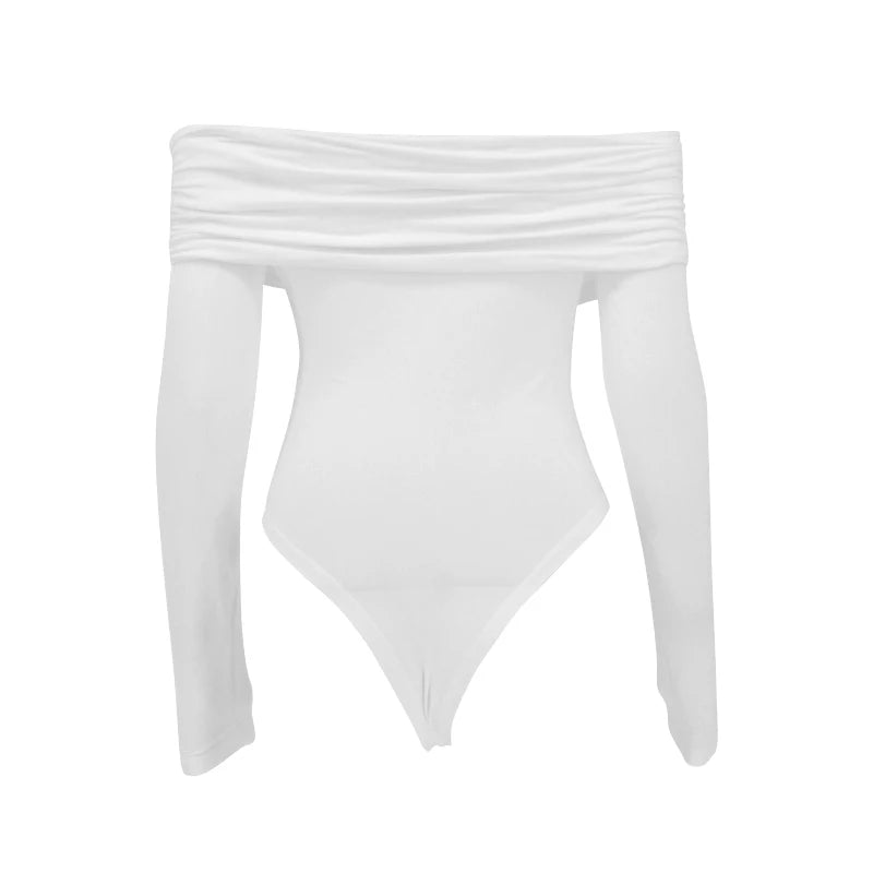 Women Bodysuits New Autumn Sexy Backless Solid Corset Slim Fashion Crossed Bodysuits Long Sleeves Casual Female Elegant Rompers by KATA - Tropical Star