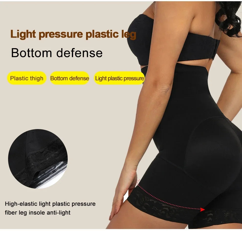 Fajas Colombianas Butt Lifter Shapewear High Waist Tummy Control Panties Waist Trainer Body Shaper