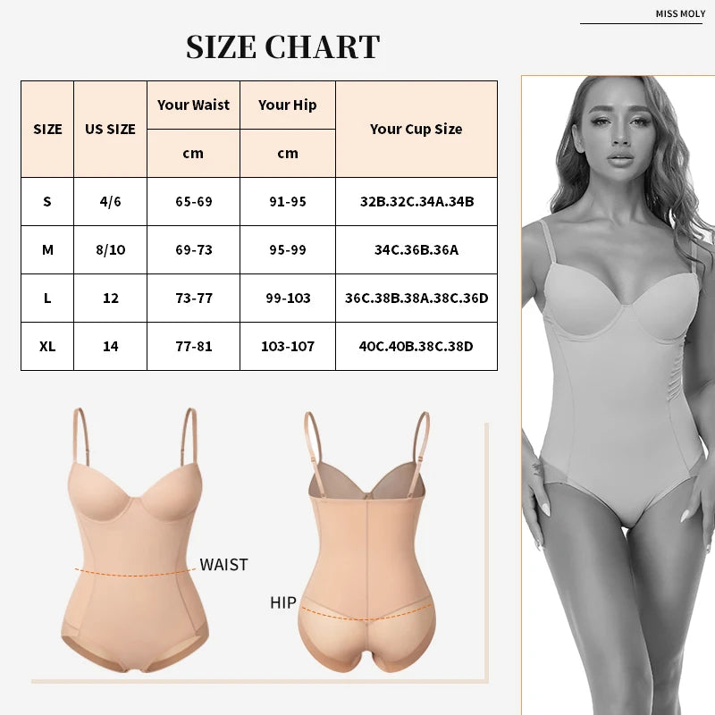 Women Slimming Bodysuits Shapewear Tops Tummy Control Invisible Body Shaper Waist Trainer Sexy Lingerie Underwear Jumpsuit by KATA - Tropical Star