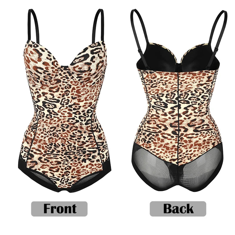 Women Slimming Bodysuits Shapewear Tops Tummy Control Invisible Body Shaper Waist Trainer Sexy Lingerie Underwear Jumpsuit by KATA - Tropical Star