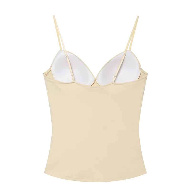 MUJER Sexy Corset Crop Top Woman Camisole Backless Short Tops for Women Sleeveless Bustier Tops Women Straps Tube Top Female
