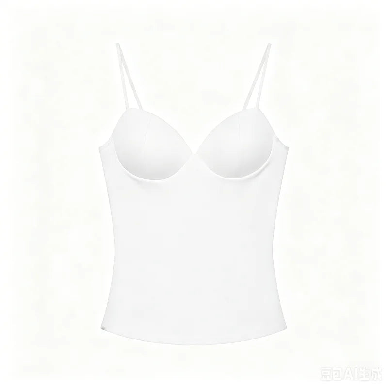 MUJER Sexy Corset Crop Top Woman Camisole Backless Short Tops for Women Sleeveless Bustier Tops Women Straps Tube Top Female