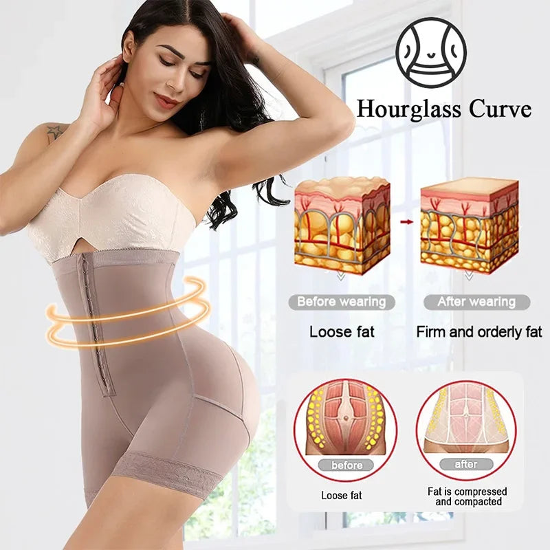 Fajas Colombianas Butt Lifter Shapewear High Waist Tummy Control Panties Waist Trainer Body Shaper