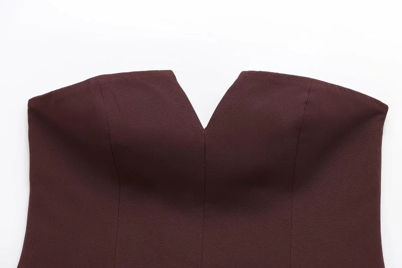 MUJER off Shoulder Tube Top Women Sexy Strapless Crop Top Woman Fashion Backless Short Tops for Women Spring Bustier Vest Top