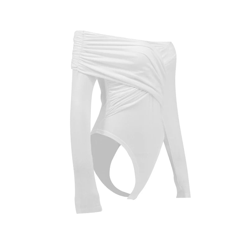 Women Bodysuits New Autumn Sexy Backless Solid Corset Slim Fashion Crossed Bodysuits Long Sleeves Casual Female Elegant Rompers by KATA - Tropical Star
