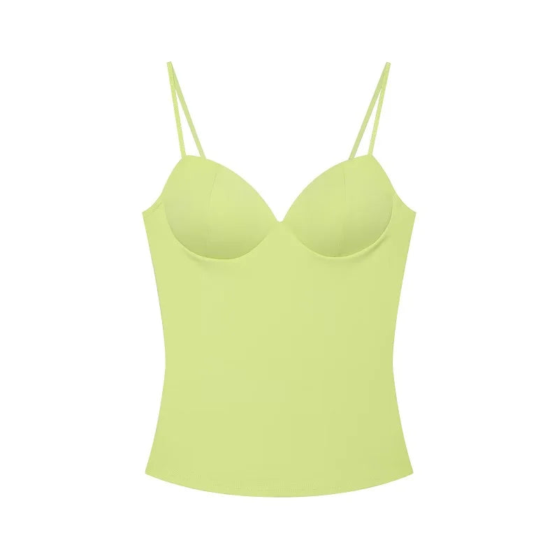 MUJER Sexy Corset Crop Top Woman Camisole Backless Short Tops for Women Sleeveless Bustier Tops Women Straps Tube Top Female