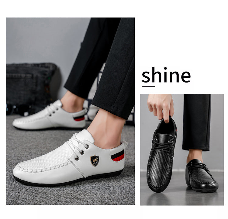 A Pair of Men's Fashion Casual Shoes, Trendy Versatile Sports Casual Men's Shoes, Comfortable Breathable Driving Shoes