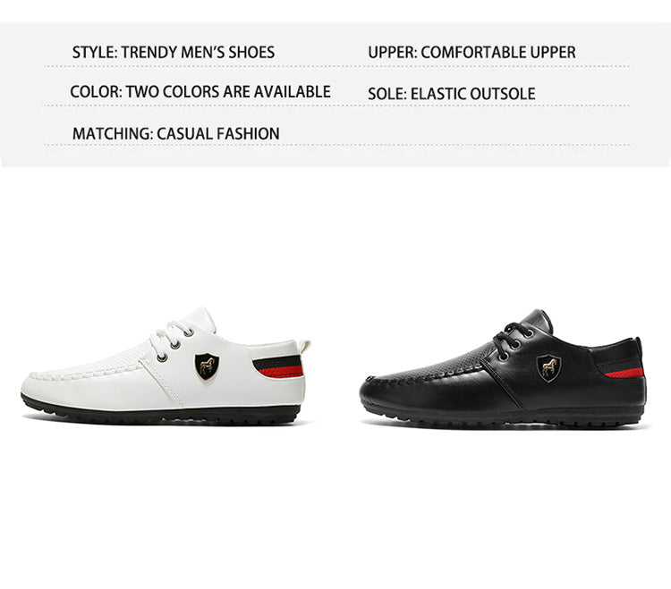 A Pair of Men's Fashion Casual Shoes, Trendy Versatile Sports Casual Men's Shoes, Comfortable Breathable Driving Shoes