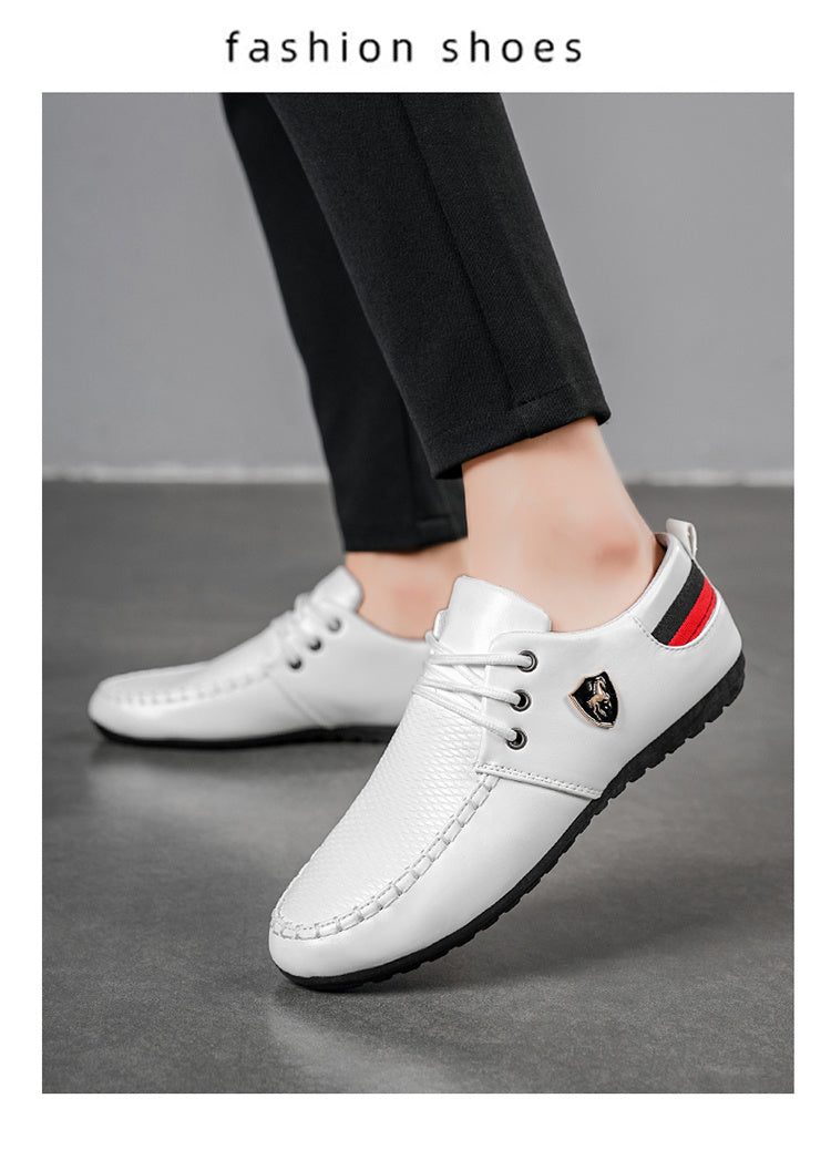 A Pair of Men's Fashion Casual Shoes, Trendy Versatile Sports Casual Men's Shoes, Comfortable Breathable Driving Shoes