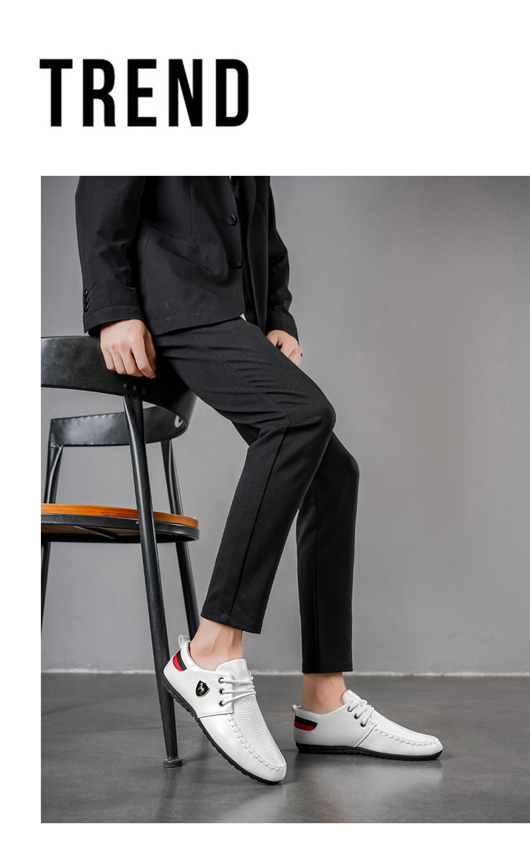 A Pair of Men's Fashion Casual Shoes, Trendy Versatile Sports Casual Men's Shoes, Comfortable Breathable Driving Shoes