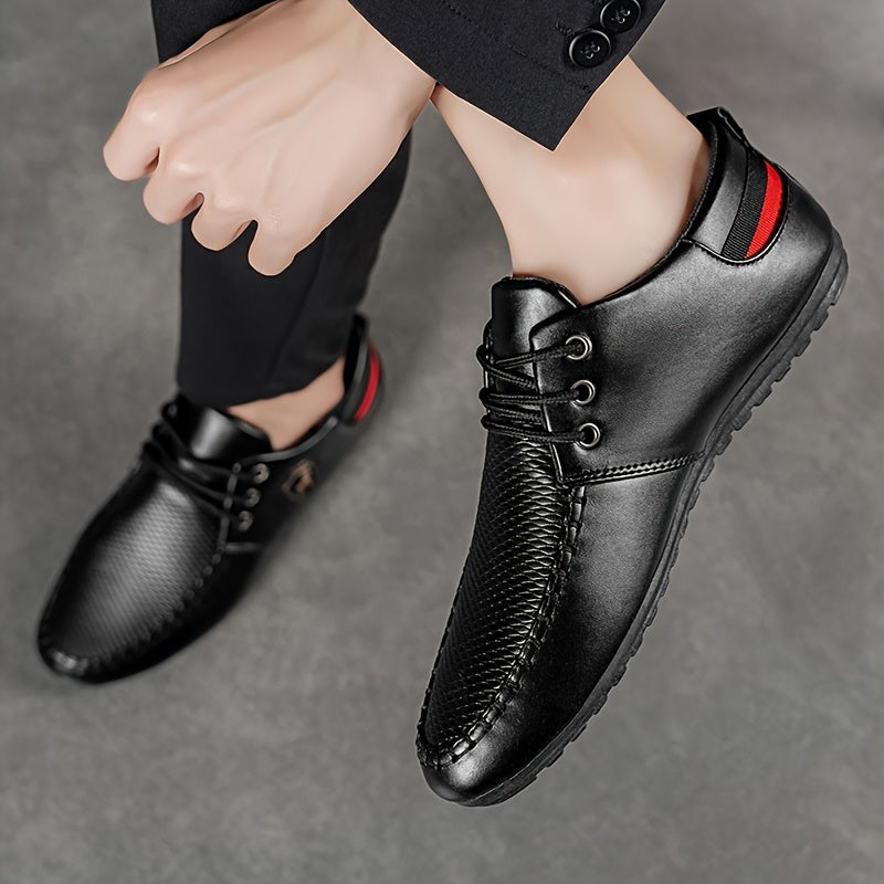 A Pair of Men's Fashion Casual Shoes, Trendy Versatile Sports Casual Men's Shoes, Comfortable Breathable Driving Shoes