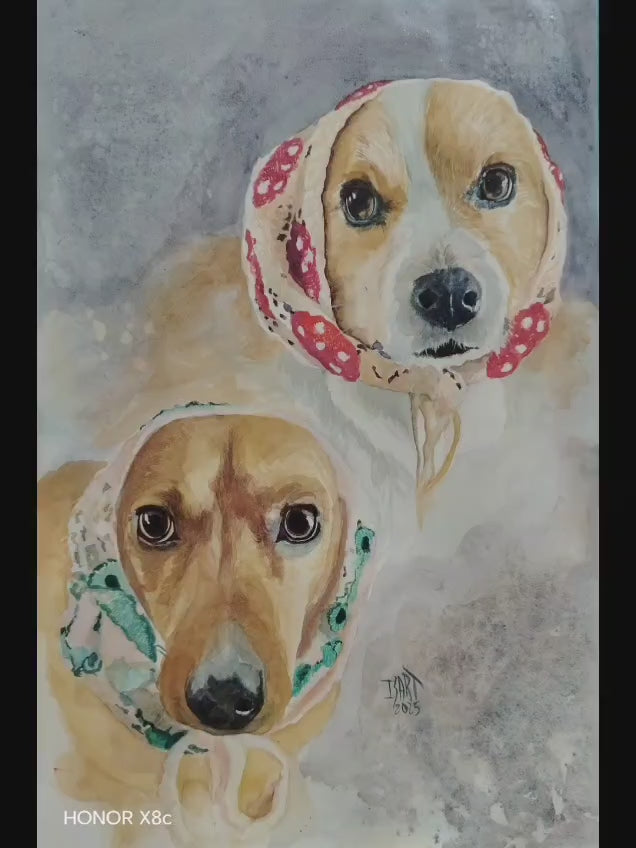 FurBaby Portraits -it’s *your* pup, painted with heart, By IsaArt
